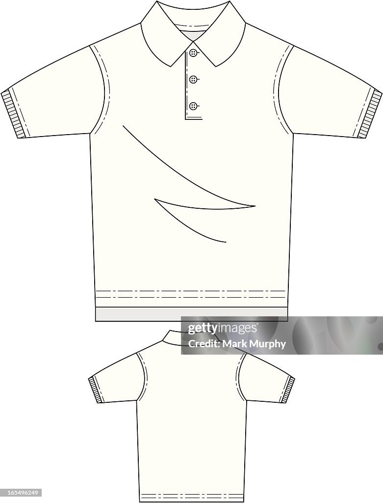 Polo Shirt Front & Back