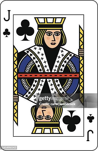 jack of clubs - face card stock-grafiken, -clipart, -cartoons und -symbole