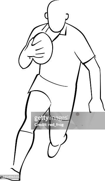 illustrations, cliparts, dessins animés et icônes de joueur de rugby - joueur ou joueuse de rugby