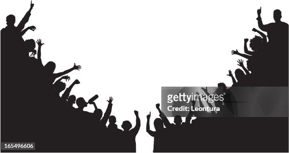 Noisy Corner Crowds High-Res Vector Graphic - Getty Images