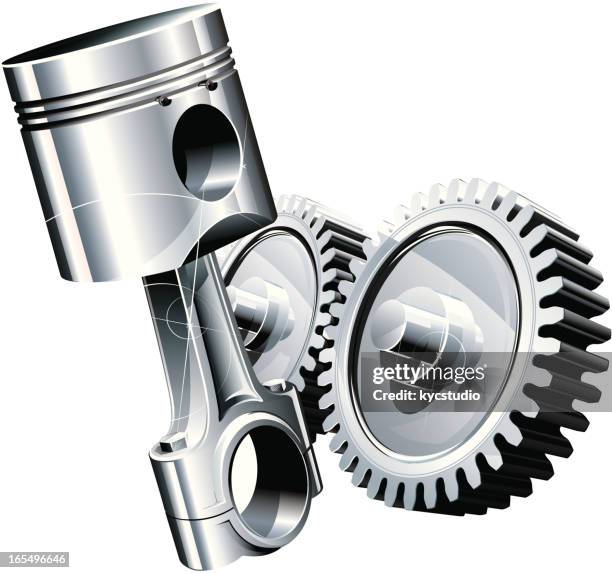 machine power - gear shift white background stock illustrations