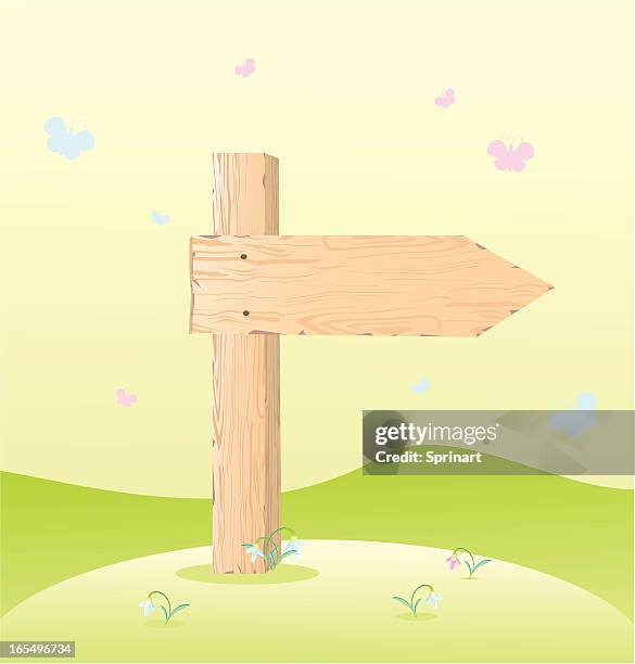 road sign - natural nails stock illustrations