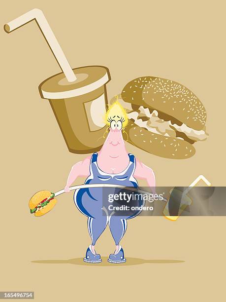 obesity - sesame seed stock illustrations