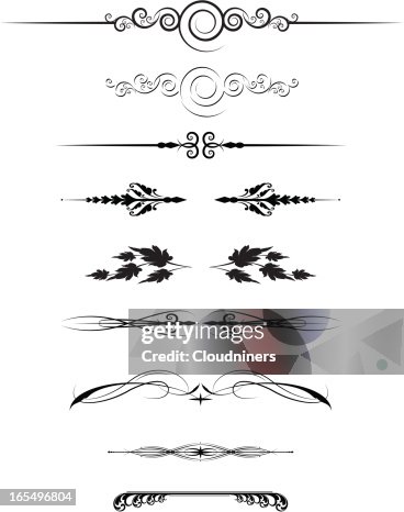 Page Ruling Styles Page Rule Assortment High-Res Vector Graphic - Getty Images