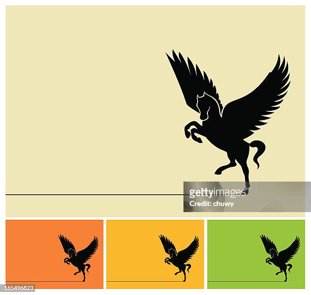 flying horse - pegasus 幅插畫檔、美工圖案、卡通及圖標