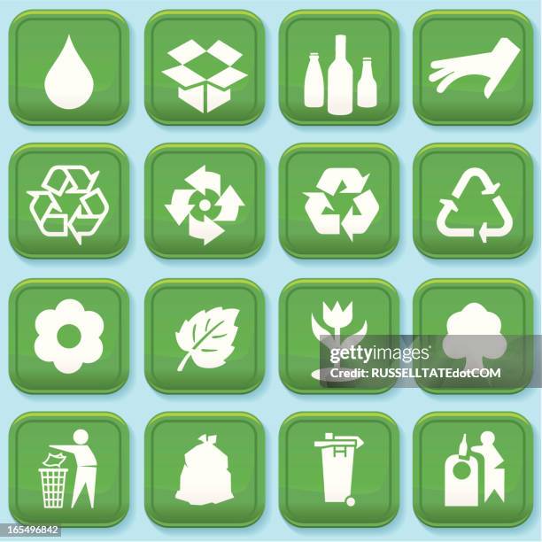 stockillustraties, clipart, cartoons en iconen met environmental conservation - vuilnisemmer op wielen