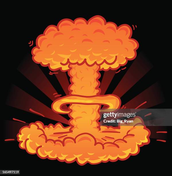 bomb - nuclear bomb explosion stock illustrations