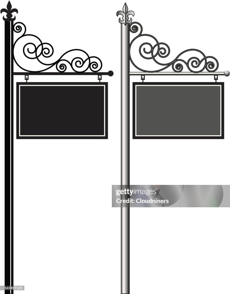 Post Header Sign Sign On Post High-Res Vector Graphic - Getty Images