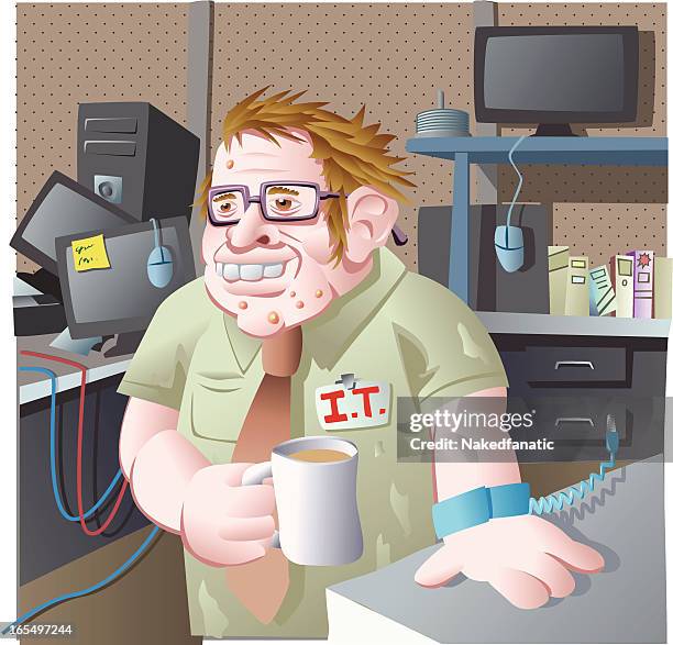 179 Computer Geeks Cartoon Stock Photos, High-Res Pictures, and Images ...