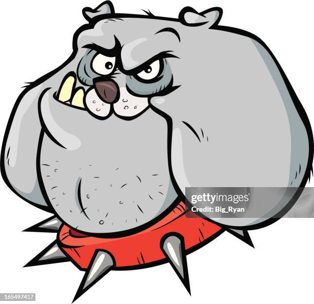 bull dog - baseball mascot stock illustrations