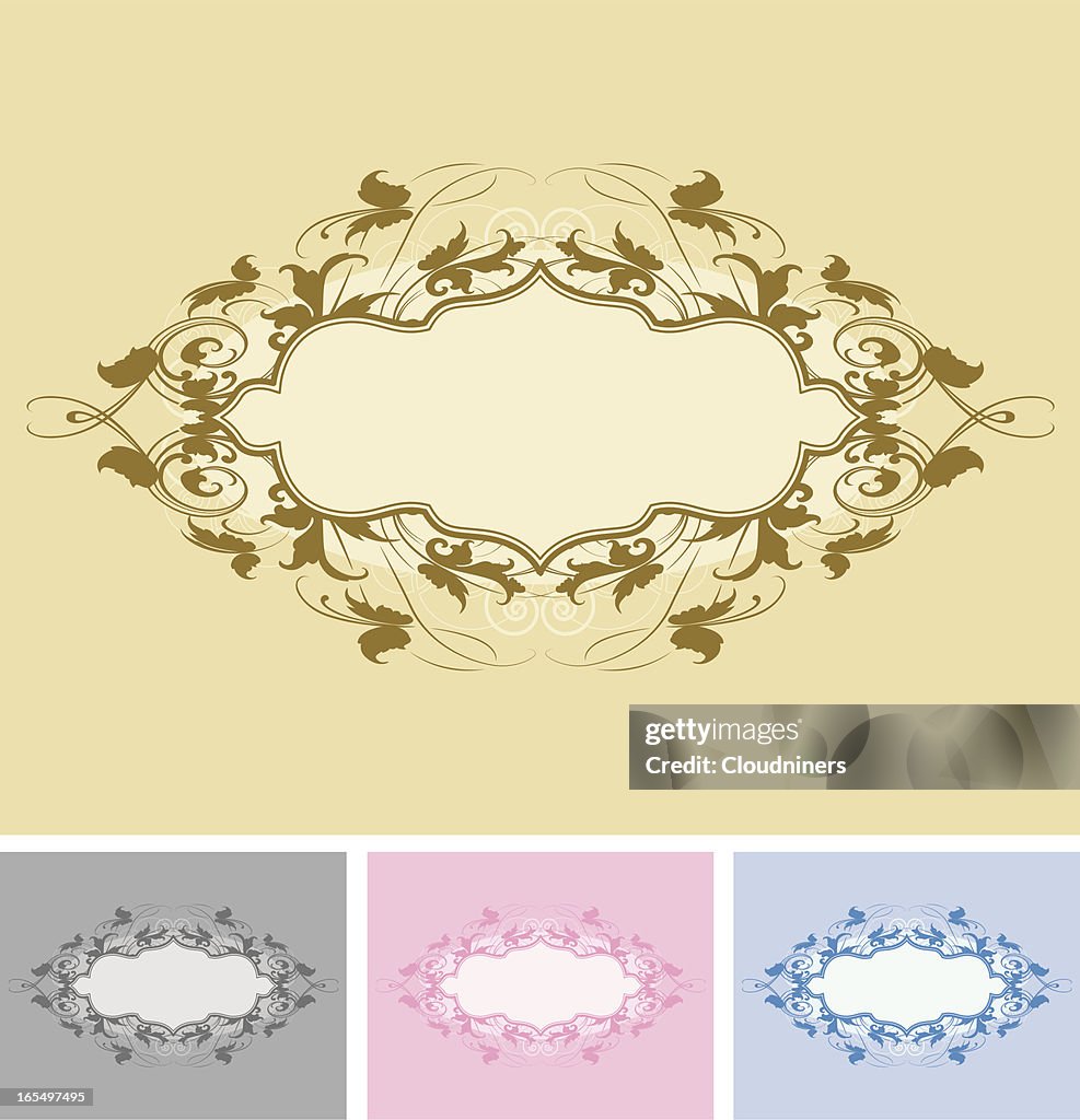 Oval Scroll Banner