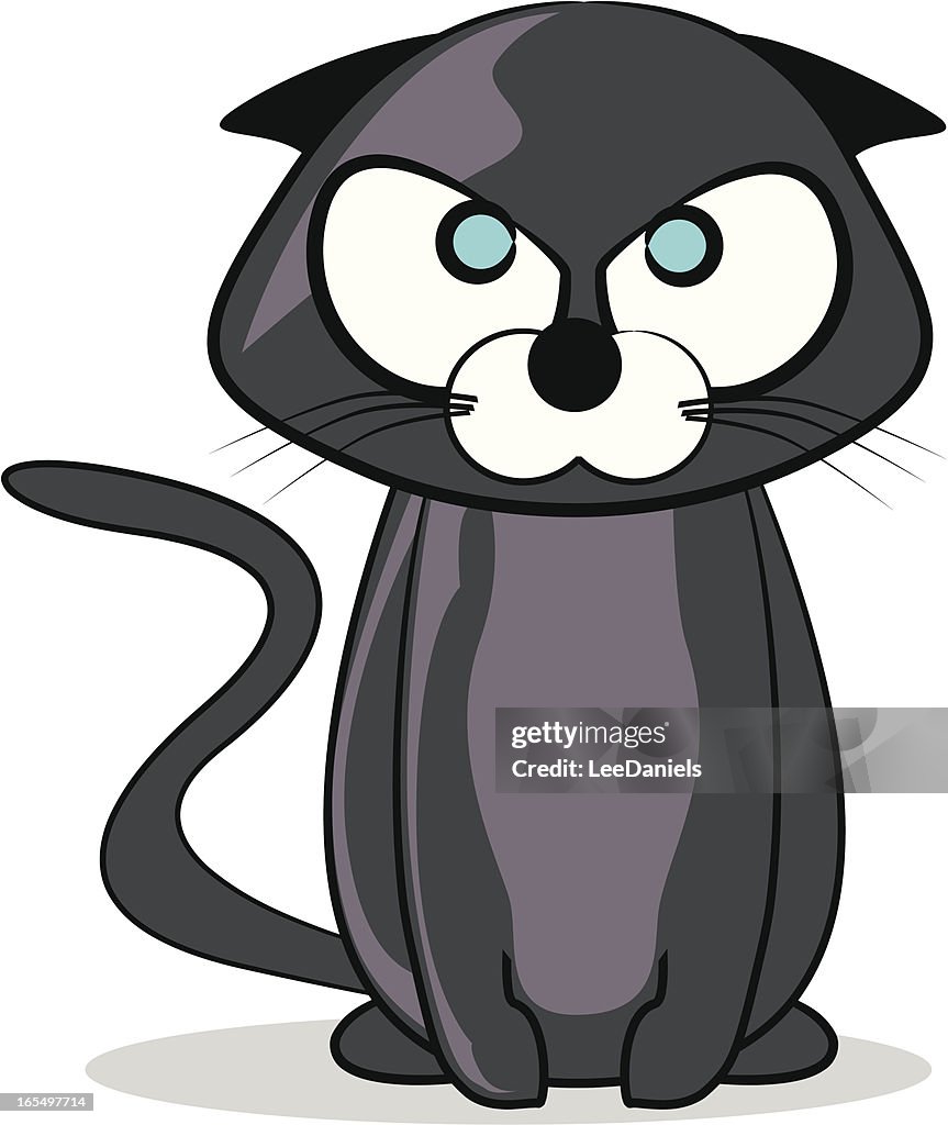 Angry Cat Cartoon High-Res Vector Graphic - Getty Images