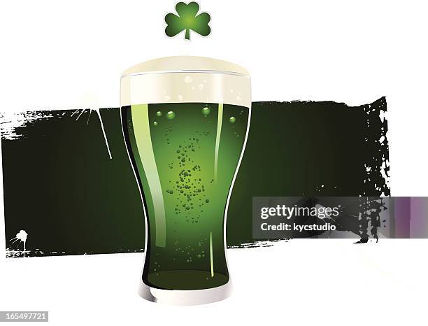 st patrick ii - beer splash stock illustrations