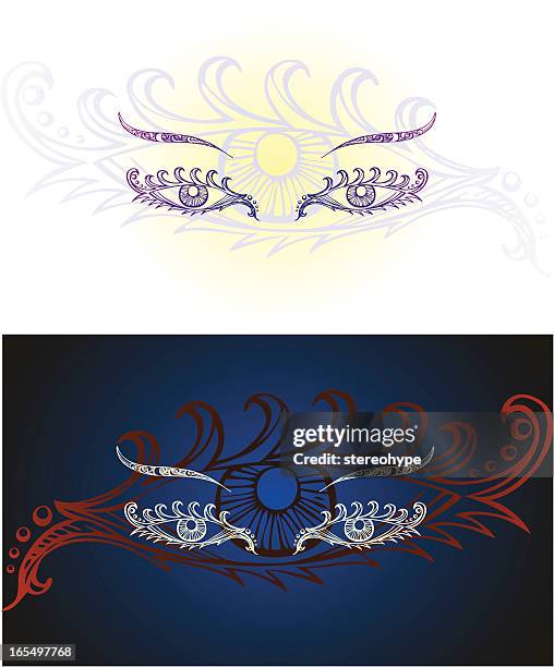 eyes - eyebrows stock illustrations