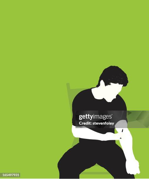 drug user - needle - addiction stock illustrations