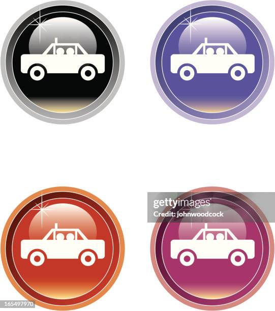 taxi icon - cab driver stock illustrations