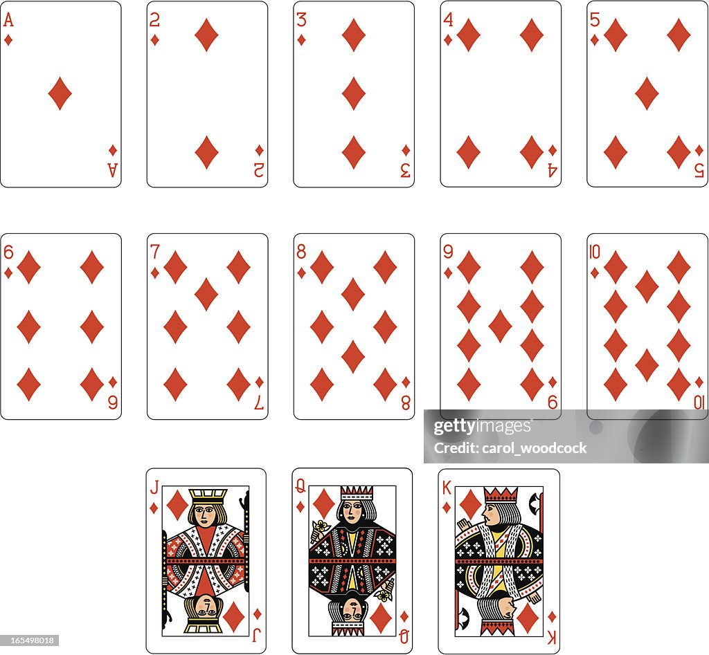 Diamante Terno Jogando Cartas