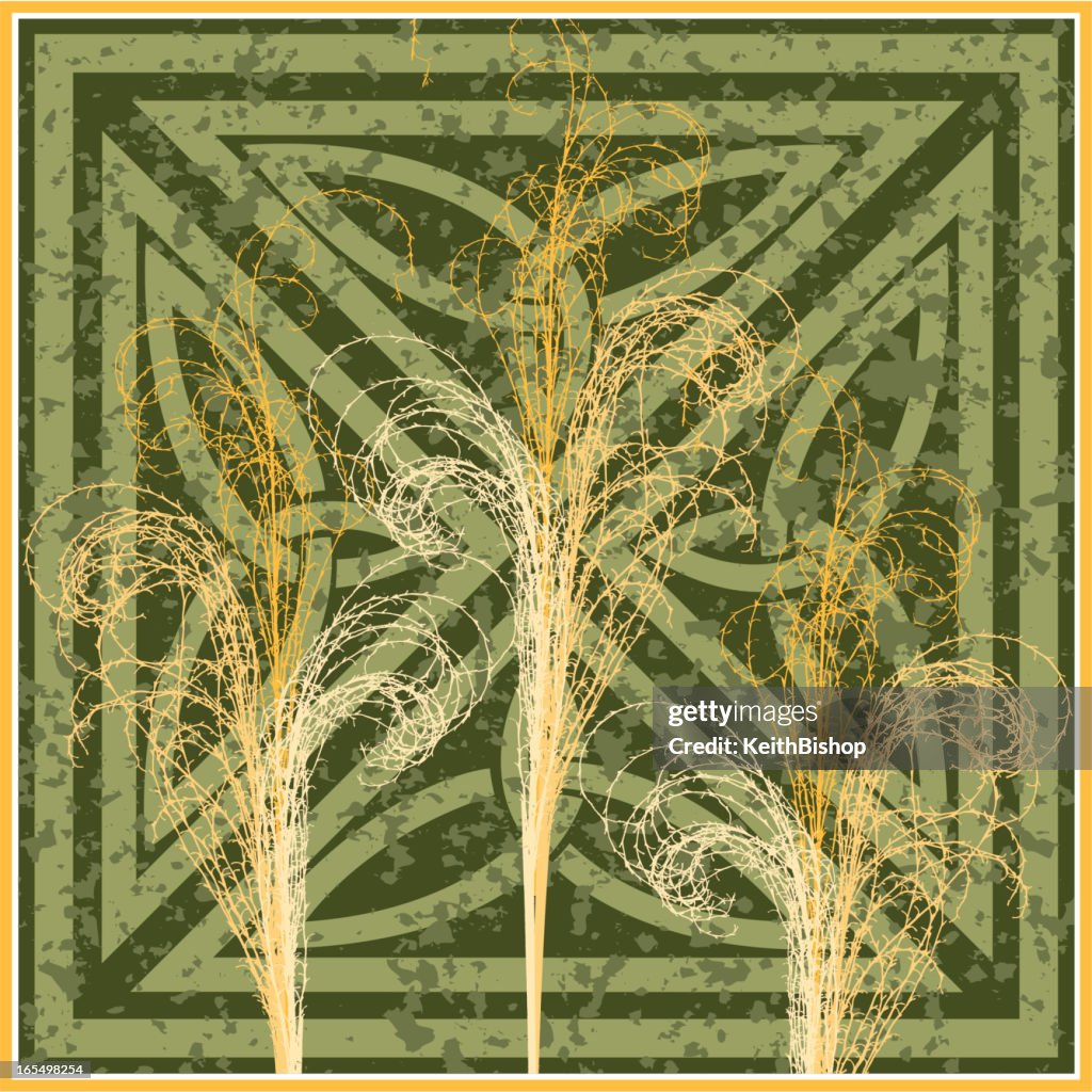 Nature Icon - Zebra Grass Decorative Design