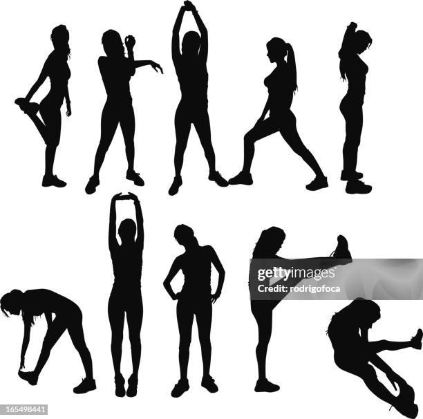 4点の筋トレ 女性イラスト素材 Getty Images 4点の筋トレ 女性イラスト素材 Getty Images