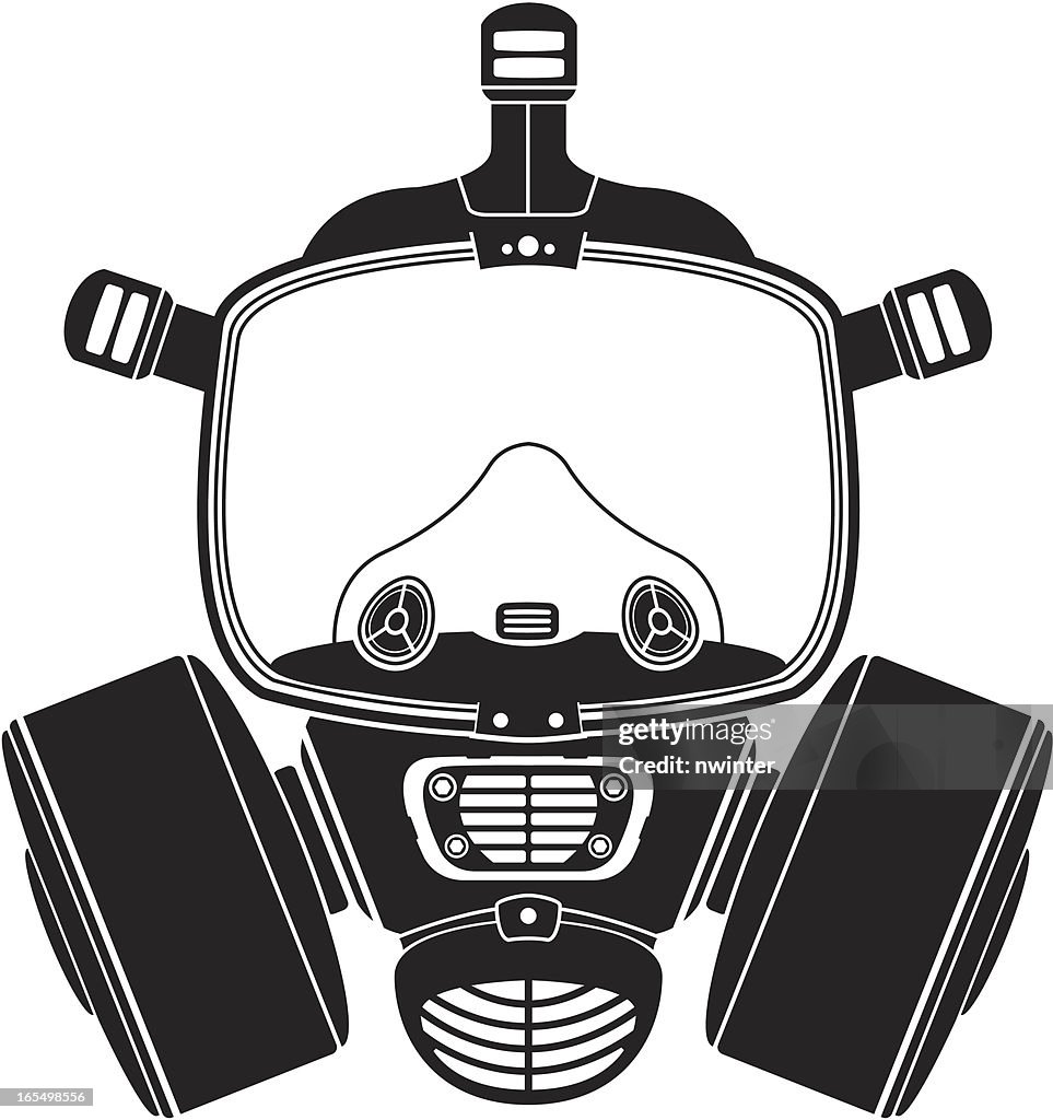 Vector gas mask symbol