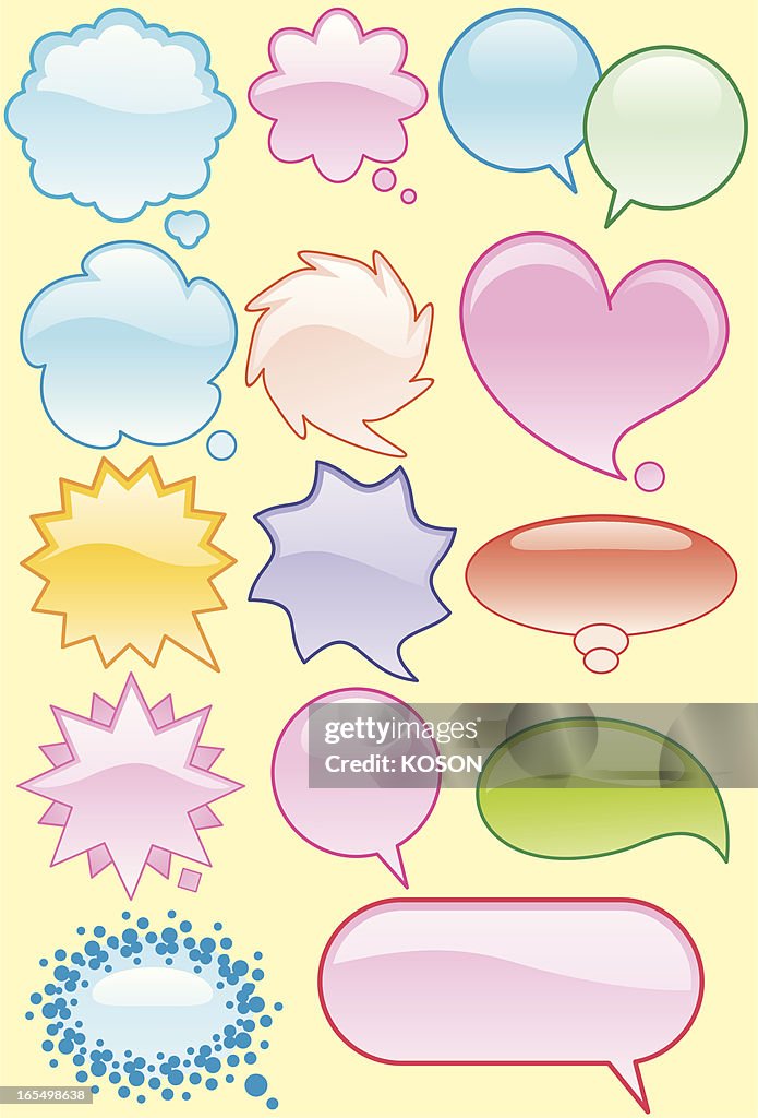 Rectangular Word Balloon Word Balloon High-Res Vector Graphic - Getty Images