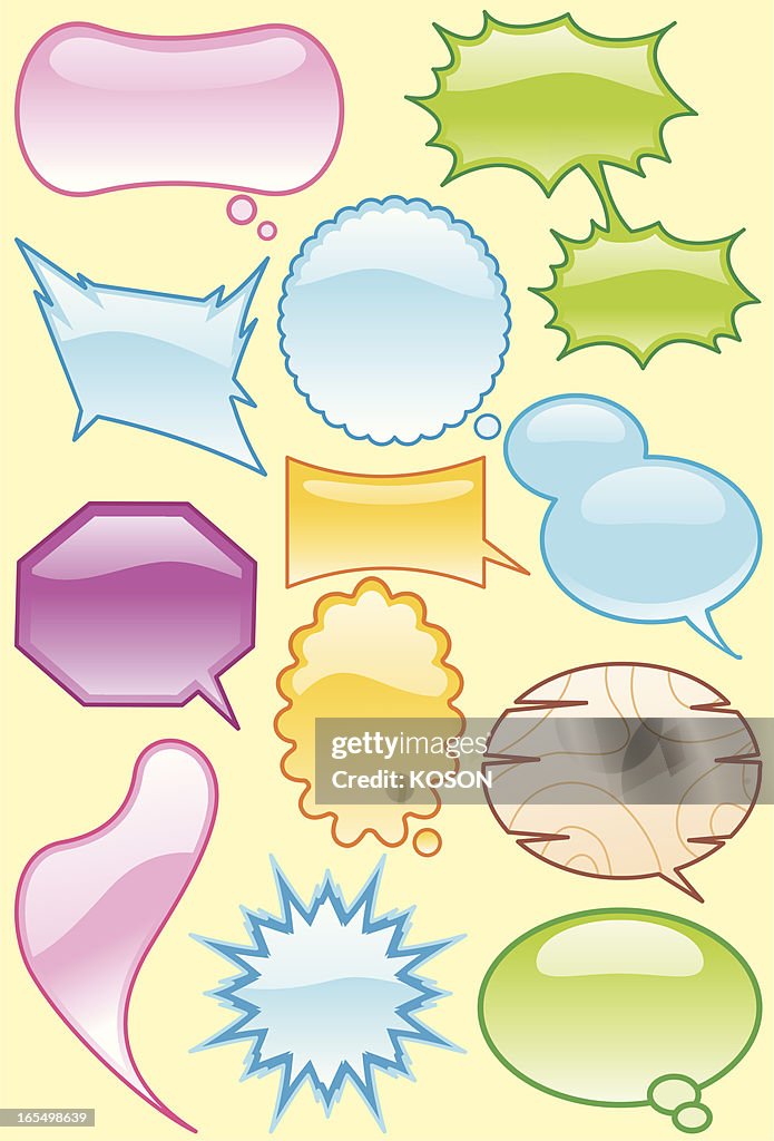 Rectangular Word Balloon Word Balloon High-Res Vector Graphic - Getty Images