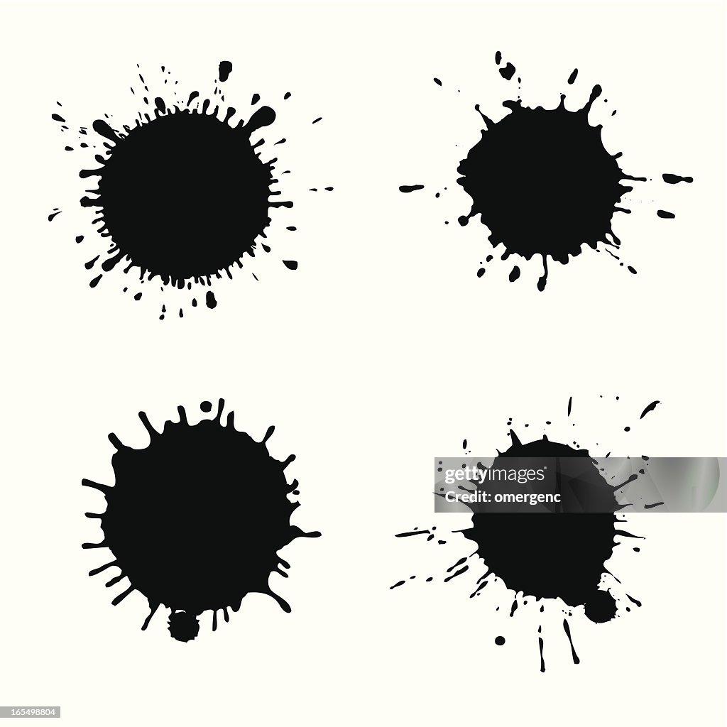 Splash Pattern Element Set Of Different Types Of Splash Patterns High-Res Vector Graphic ...