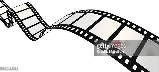 curvy filmstrip [ vektor ] - filmindustrie stock-grafiken, -clipart, -cartoons und -symbole