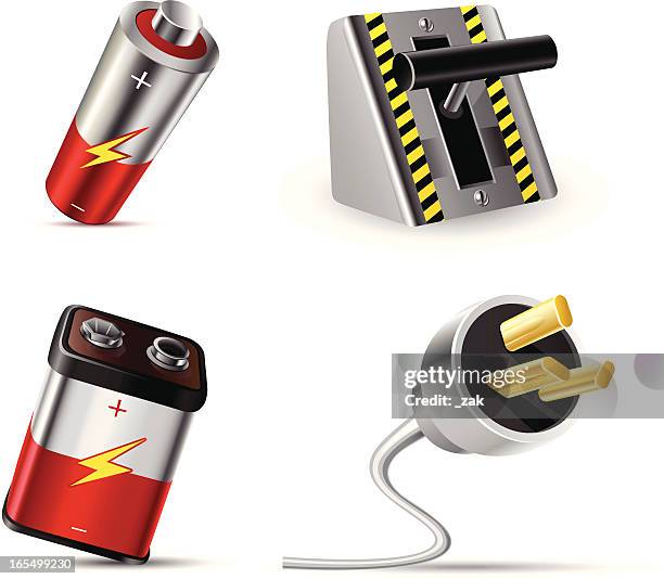 electrics - lever stock illustrations