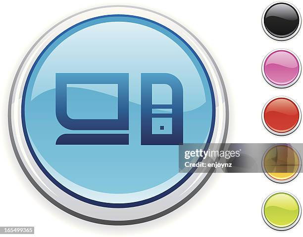 computer icon - computer keyboard white background stock illustrations