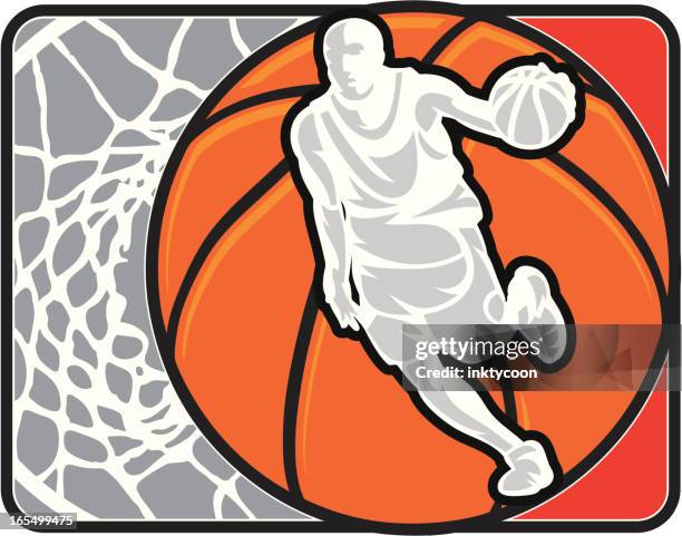 basketball design - lay up basketball stock illustrations
