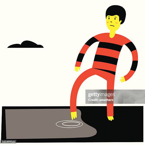 toe dipper - liability claims stock illustrations