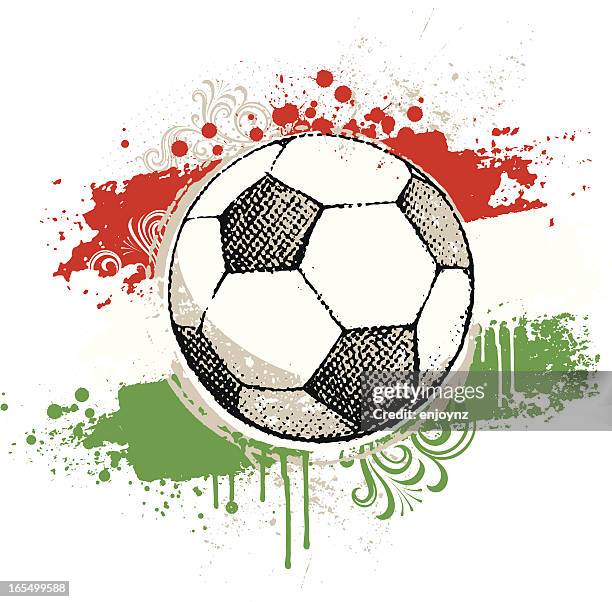 stockillustraties, clipart, cartoons en iconen met hugarian football - hungary sports