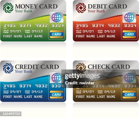Assorted Bank Cards High-Res Vector Graphic - Getty Images