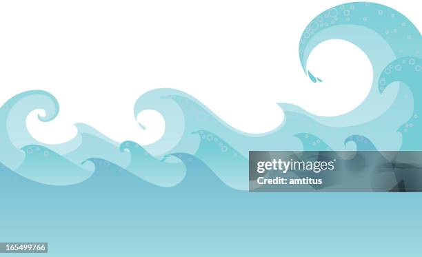 waves - ocean current stock illustrations