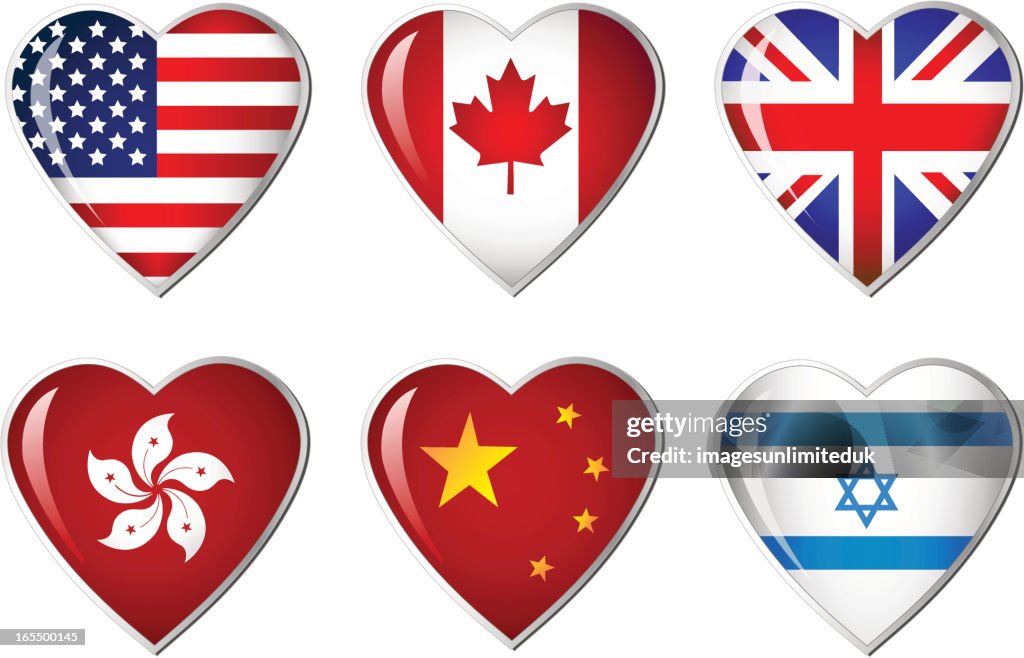 Heart Flags collection