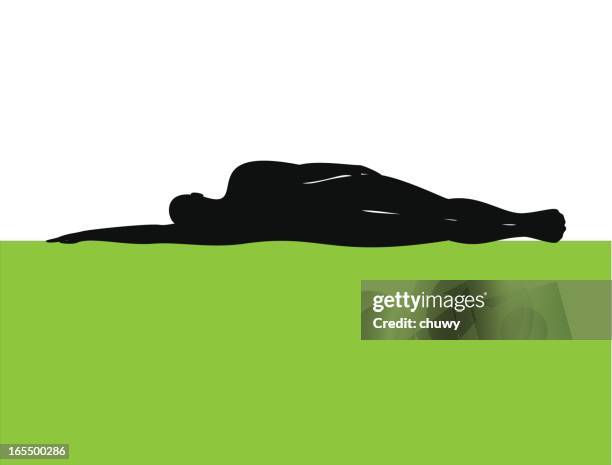 lying down man - lying down stock illustrations