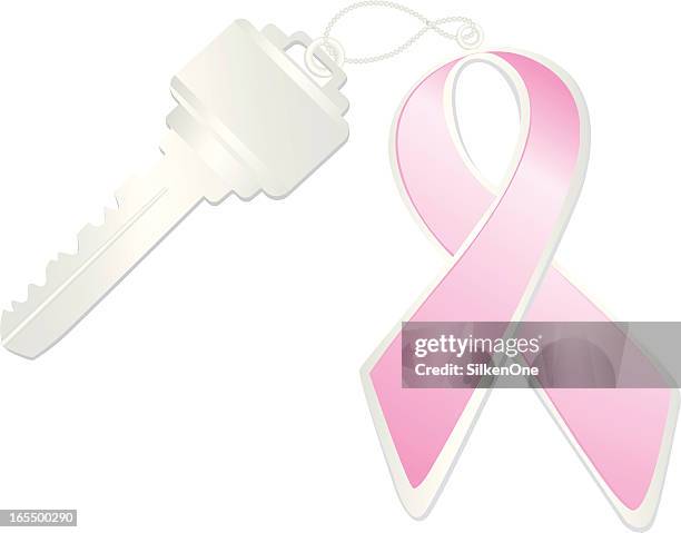 key to a cure - key fob stock illustrations