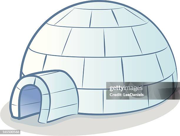 igloo cartoon - igloo stock illustrations