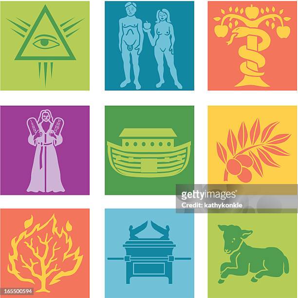 ilustraciones, imágenes clip art, dibujos animados e iconos de stock de religión - burning bush