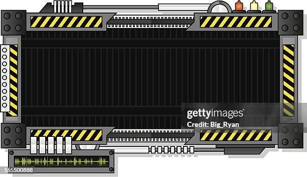 industrial frame - lighting bolt stock illustrations