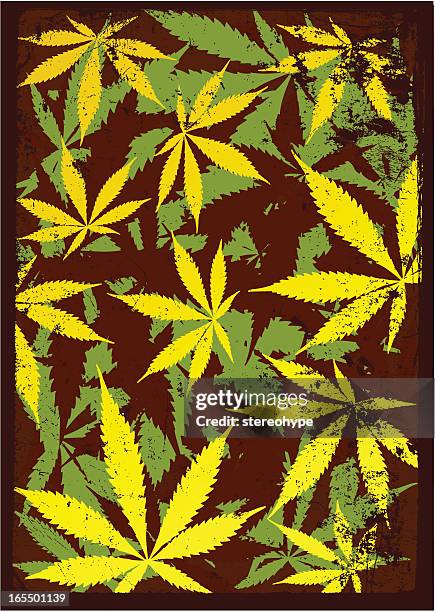 potleaf background - hemp leaf stock illustrations