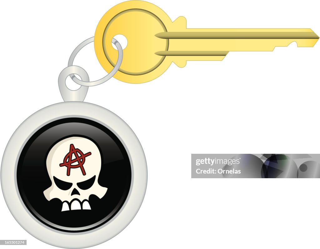 Key Chain –Skull Anarchy