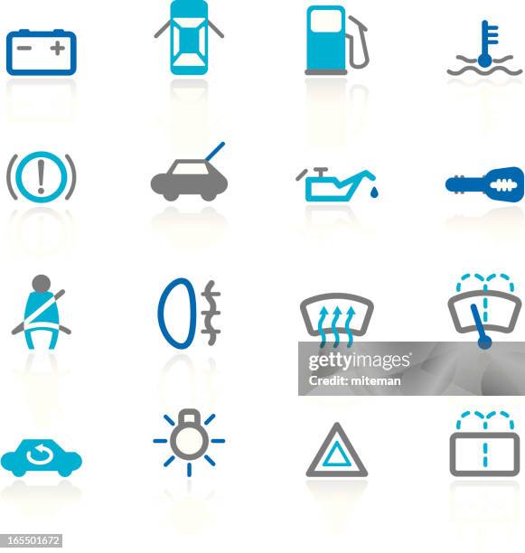 automotive controls | arctic collection - car window reflection stock illustrations