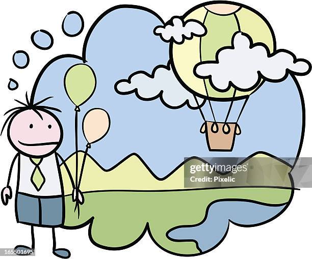 think bigger - face reflection water stock illustrations