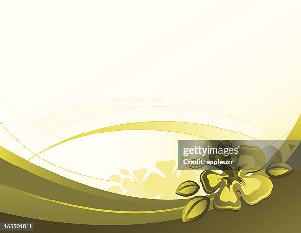 hibiscus bliss - hibiscus flower pattern stock illustrations