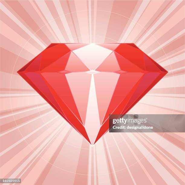 ruby diamond - ruby stock illustrations