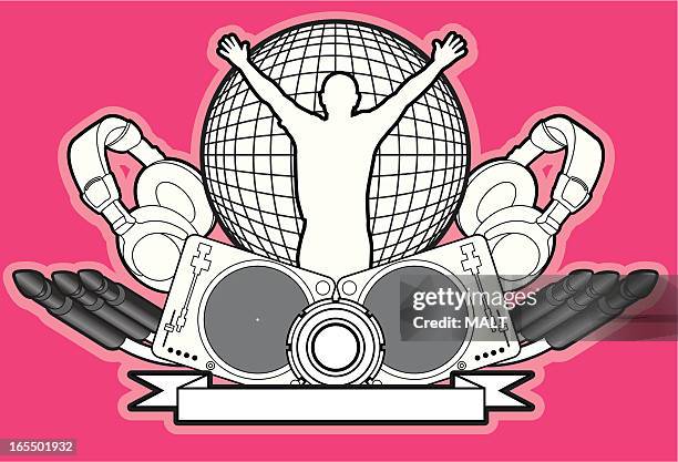 music coat of arms - deck background stock illustrations
