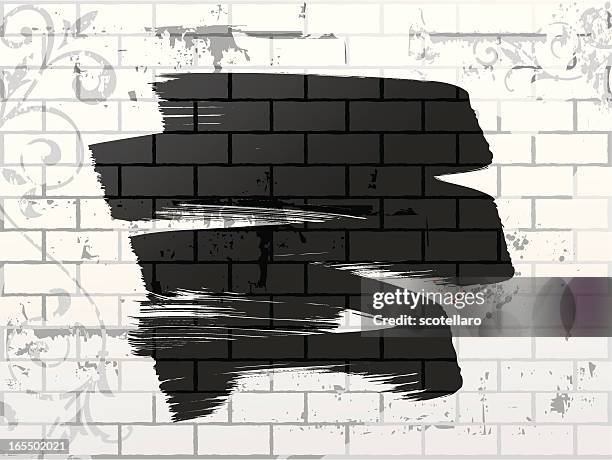 background muro - graffiti wall stock illustrations