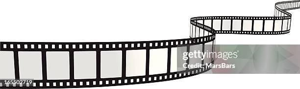 curvy filmstrip [vector] - 35 mm film stock illustrations